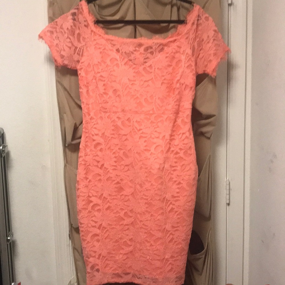 Lace dress, peach size XL